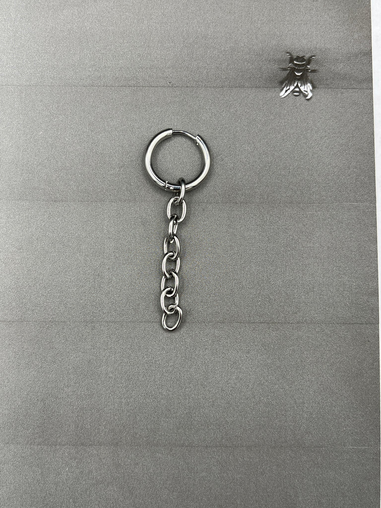 Sample Chain Single Earring #02
