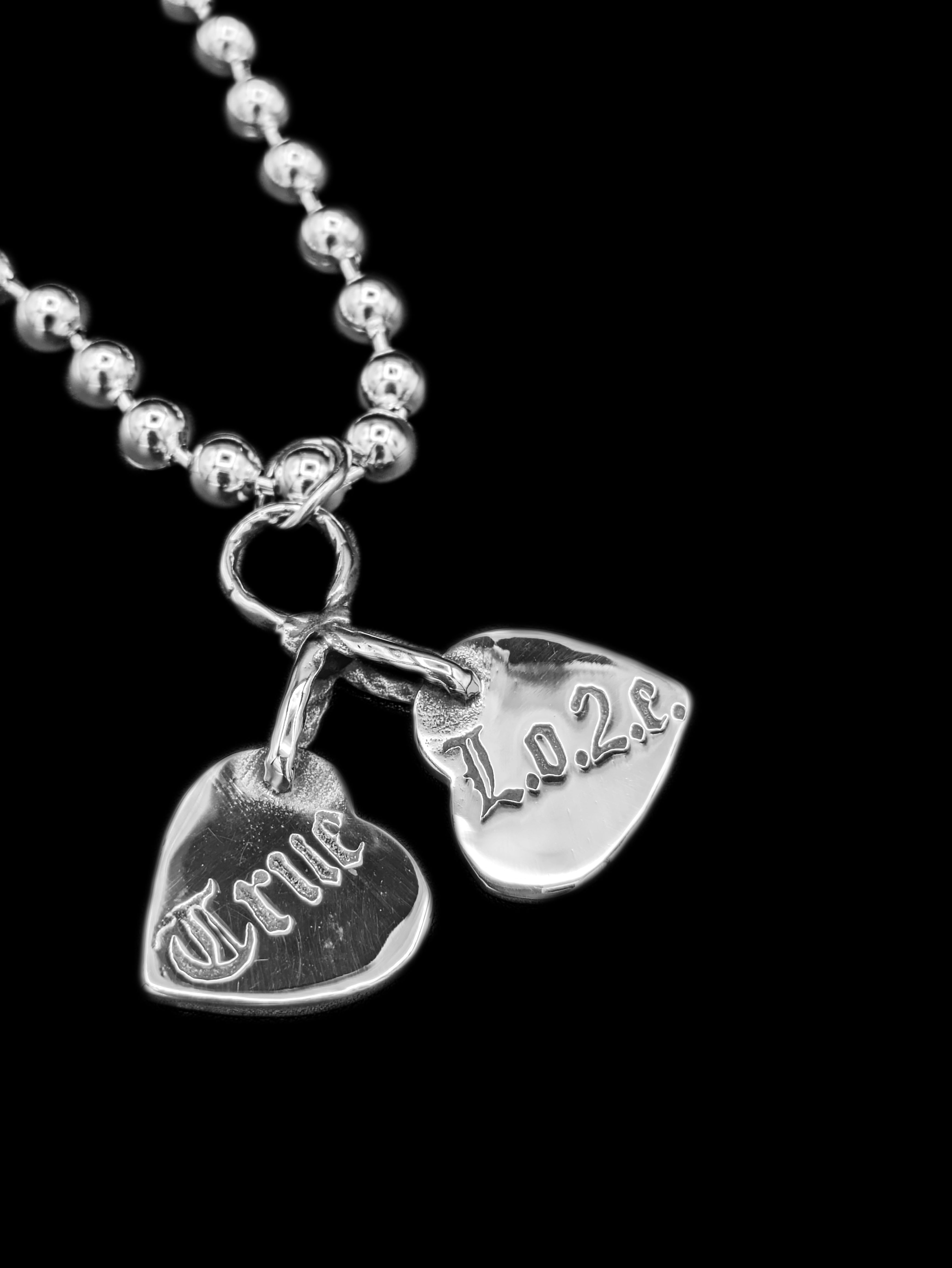 【just LoveR.】Billy Layred Necklace + Ball + Chain Neckless Multi Layered Chunky Choker, Massive Silver Layered Necklace